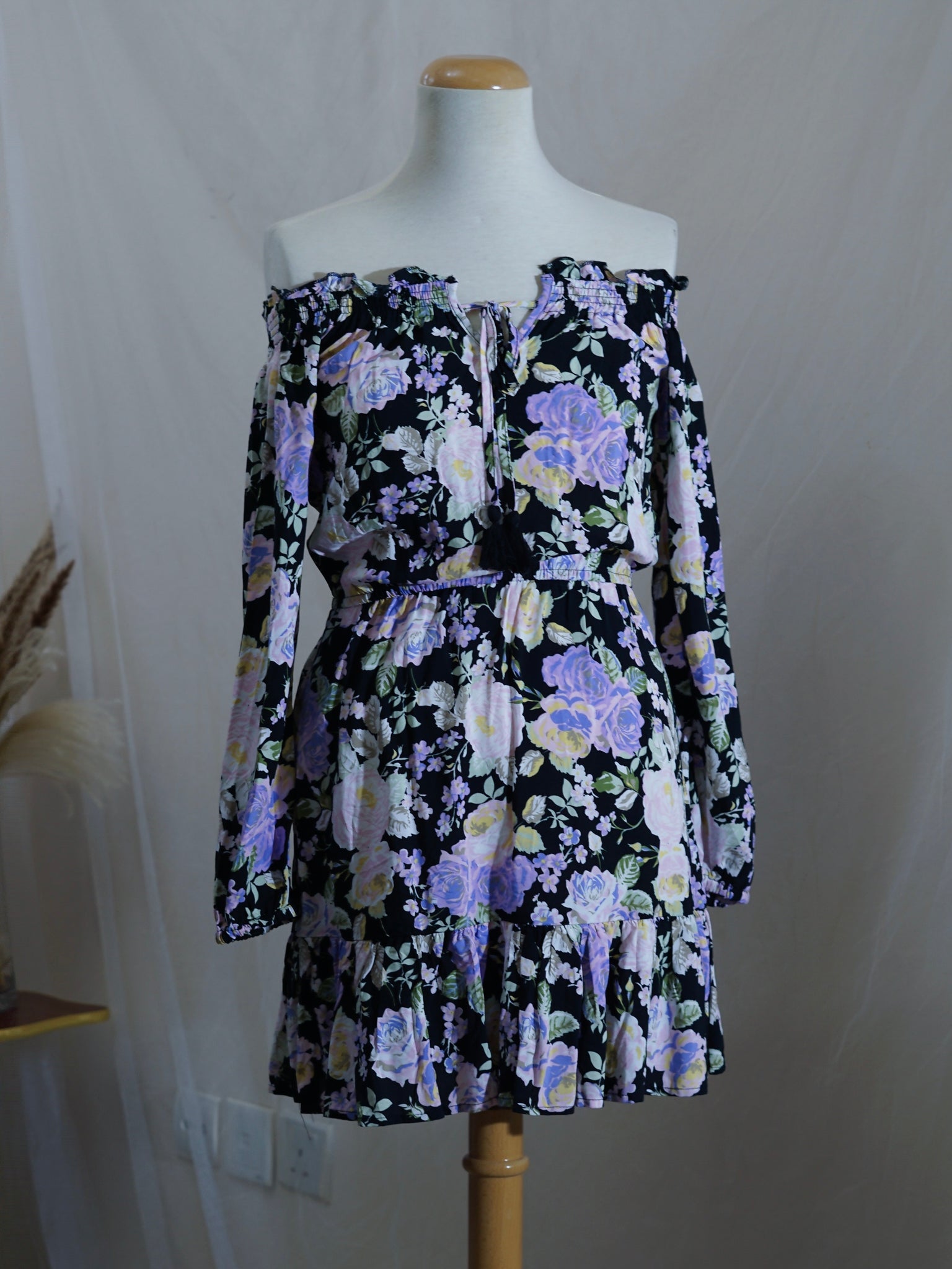 Off shoulder floral dress – Timeless ...